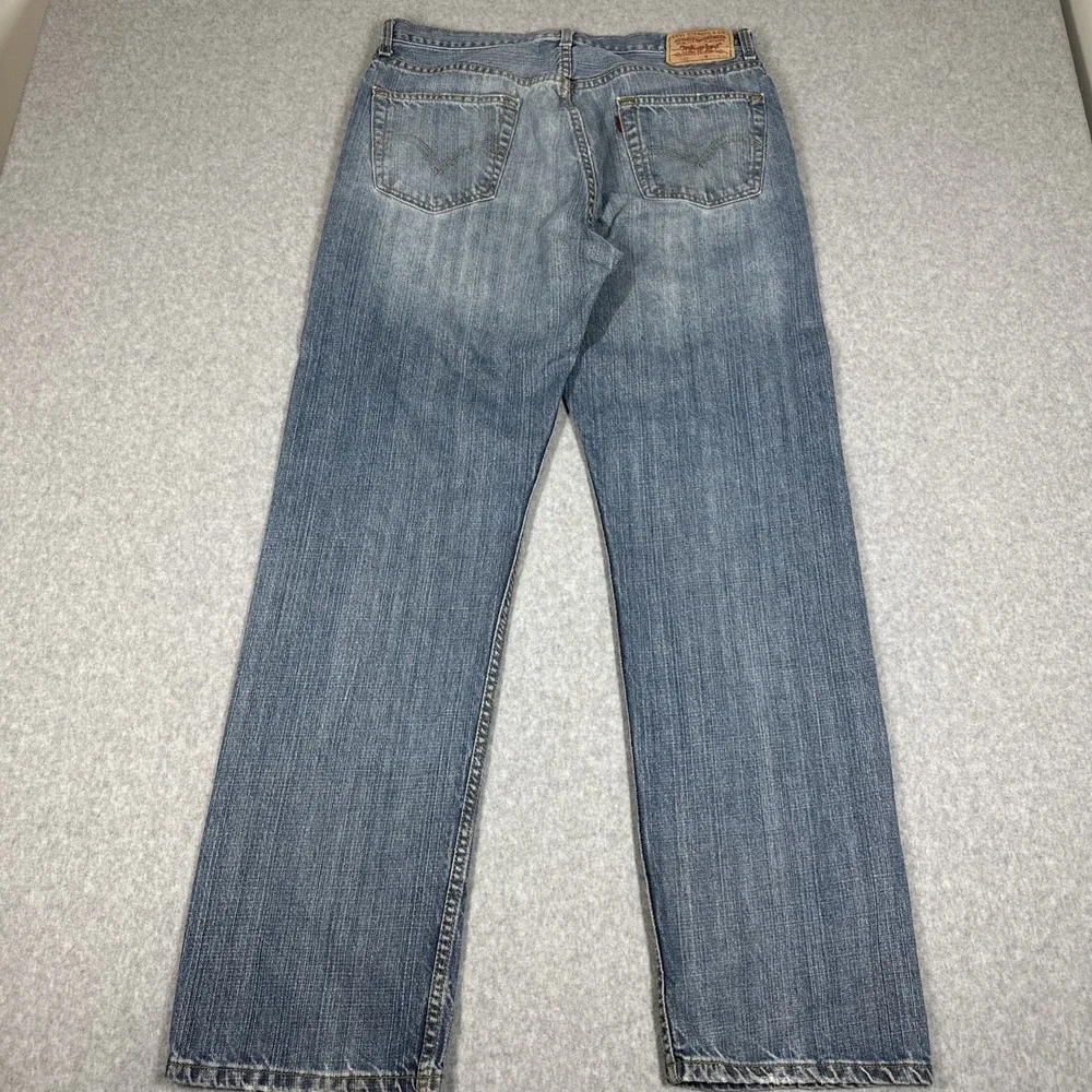 Levi's Y2K 505 Men's Relaxed Fit Faded Denim Jeans Size 36x34(34x33) Whiskered